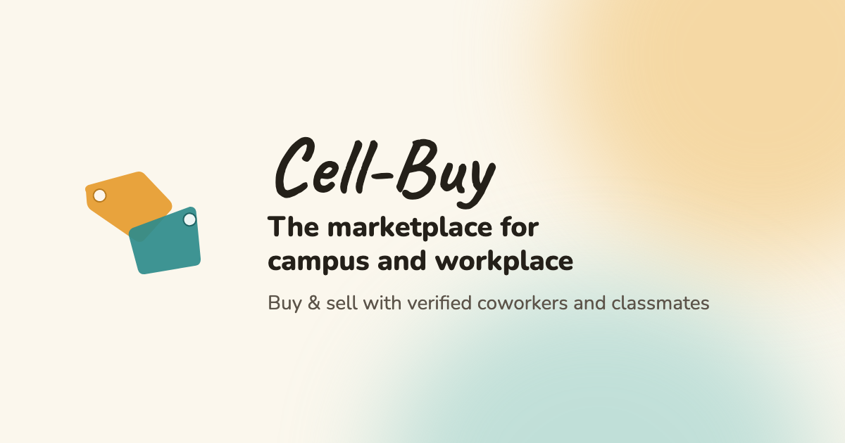 I built a marketplace where you can only buy and sell with verified coworkers or classmates